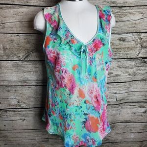 RK Multicolor Top 100% silk size XXXL.see second photo please for description